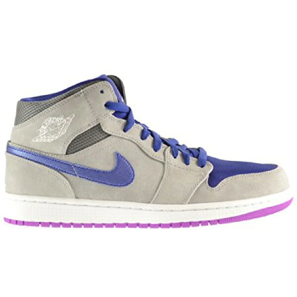 Jordan ジョーダン メンズ スニーカー  【Jordan 1 Mid Matte Silver Laser Purple】  大きさ US_7(25.0糎) Matte Silver/Matte Silver-Laser Purple-Deep Royal Blue