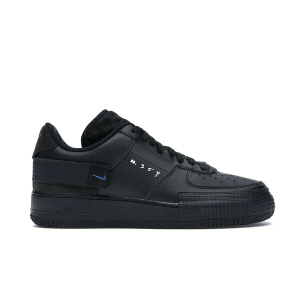 Nike ナイキ メンズ スニーカー 【Nike Air Force 1 Type Black Royal】 サイズ US_6(24.0cm) Black/Black/Royal｜asty
