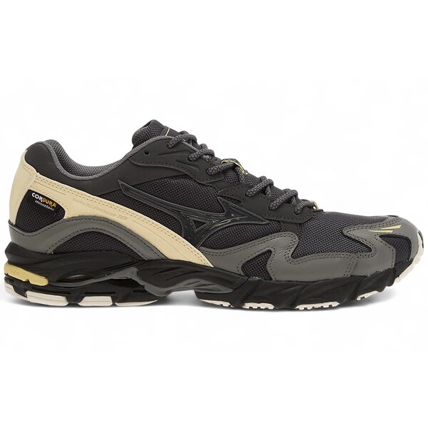 Mizuno ミズノ メンズ スニーカー  【Mizuno Wave Rider 10 Cordura Black Sand Quiet Shade Banana】  大いさ US_7(25.0糎) Black Sand/Quiet Shade/Banana メンズ靴-靴-スニーカー