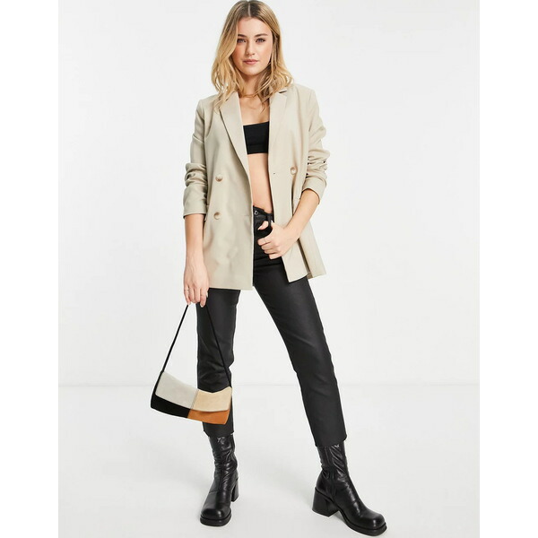 ミスセルフフリッジ レディース ジャケット ブルゾン アウター Miss Selfridge oversized blazer in stone  Stone 【SALE／59%OFF】