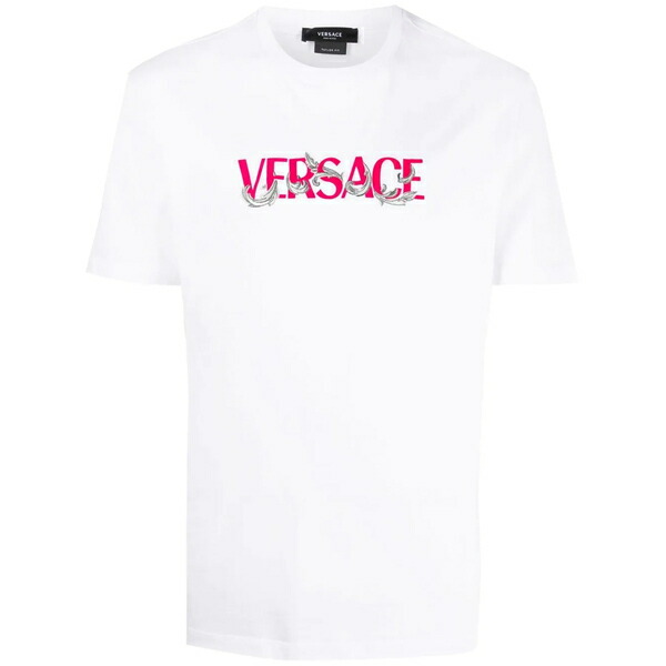 一流の品質 ヴェルサーチ メンズ Tシャツ トップス ロゴ