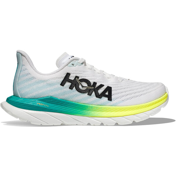 Hoka One One ホカオネオネ メンズ スニーカー 【Hoka One One Mach 5 White Blue Glass】 サイズ US_9(27.0cm) White/Blue Glass｜asty