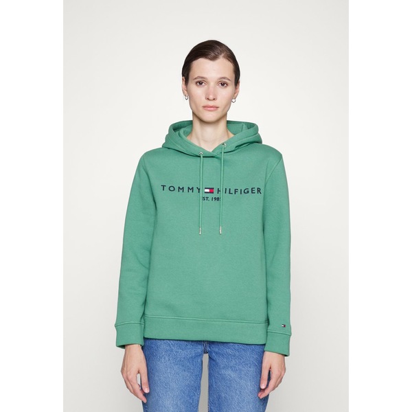 スウェット トレーナー トミー ヒルフィガー レディース パーカー スウェットシャツ アウター Hoodie Hoodie Central Green Asty