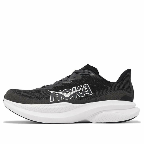 HOKA ONE ONE ホカオネオネ メンズ スニーカー Black/White 【HOKA ONE ONE Mach 6 Wide 'Black White' 1147833-BWHT】 サイズ US_8(26.0cm)｜asty