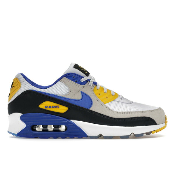 Nike ナイキ メンズ スニーカー  【Nike Air Max 90 Los Angeles Rams】  サイズ US_9.5(27.5cm) White/Hyper Royal/Pitch Blue