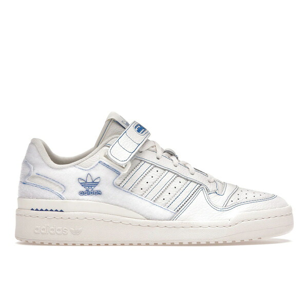 adidas アディダス メンズ スニーカー 【adidas Forum Low Off White Blue Bird】 サイズ US_12.5(30.5cm) Cloud White/Off White/Blue Bird｜asty 88,800円