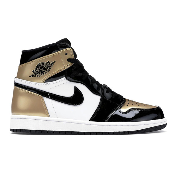 Jordan ジョーダン メンズ スニーカー 【Jordan 1 Retro High NRG Patent Gold Toe】 サイズ US_9.5(27.5cm) Black/Metallic Gold-Summit White｜asty