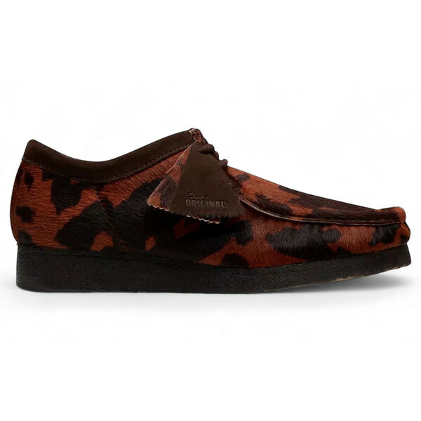 Clarks クラークス メンズ スニーカー  【Clarks Originals Wallabee Brown Cow Print】  大いさ US_9(27.0糎) Brown Cow Print 靴-スニーカー