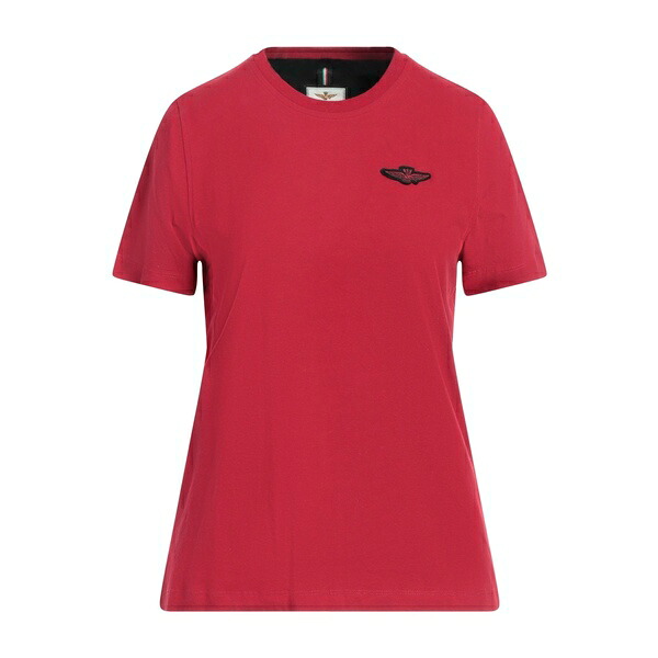 【送料無料】 アエロナウティカ ミリターレ レディース Tシャツ トップス T-shirts Red