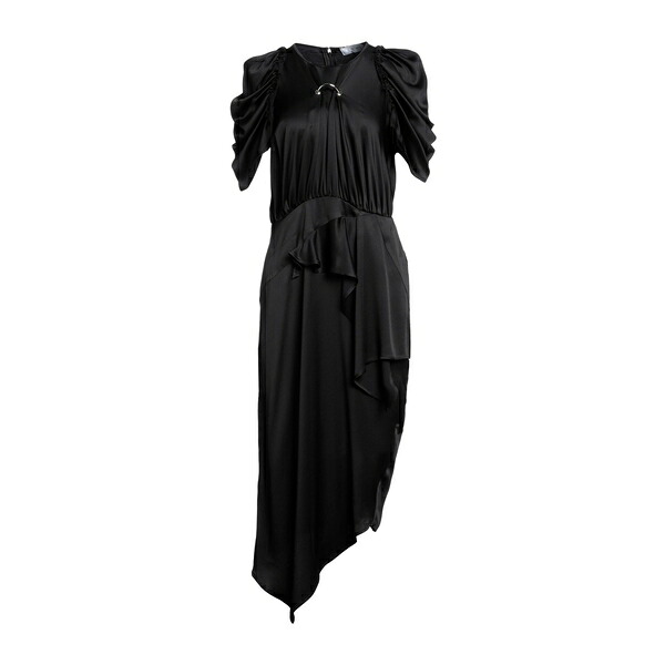 【送料無料】 アクト ナンバー ワン レディース ワンピース トップス Midi dresses Black