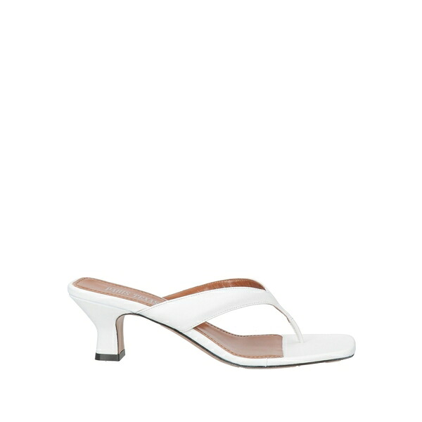 【送料無料】 パリテキサス レディース サンダル シューズ Thong sandals White