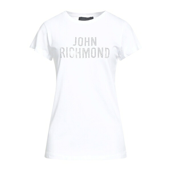 【送料無料】 ジョン リッチモンド レディース Tシャツ トップス T-shirts White