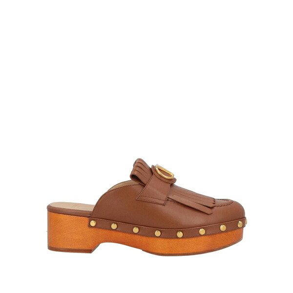 【送料無料】 ヴァレンティノ ガラヴァーニ レディース サンダル シューズ Mules & Clogs Brown
