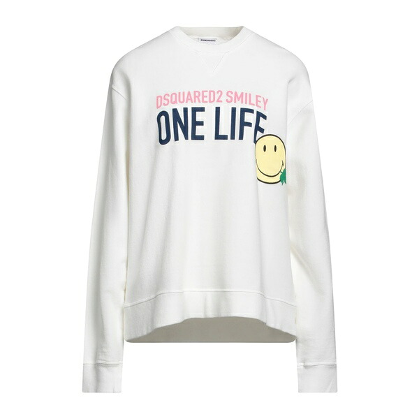【貨物輸送無料】 ディースクエアード レディース パーカー・スウェットシャツ アウター Sweatshirts White