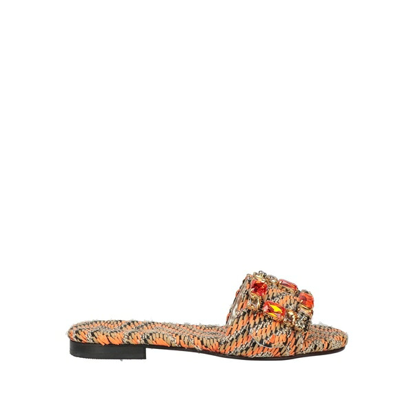 【送料無料】 エマヌエラ カルーソ カプリ レディース サンダル シューズ Sandals Orange