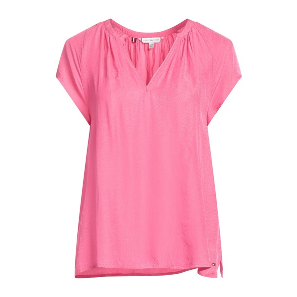 【送料無料】 トミー ヒルフィガー レディース Tシャツ トップス Tops Pink