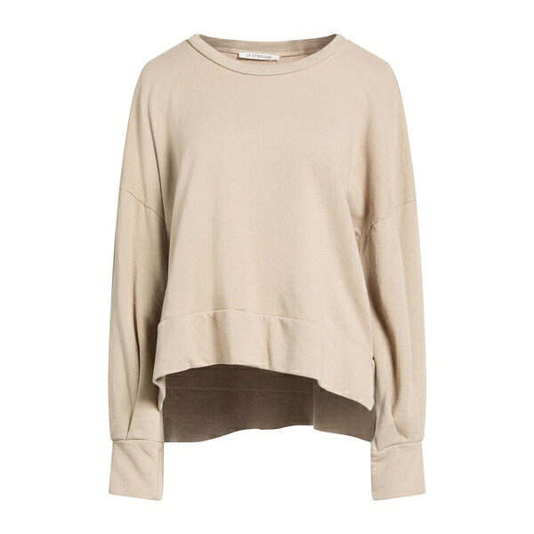 【送料無料】 ル ストレーゲ レディース パーカー・スウェットシャツ アウター Sweatshirts Beige|asty