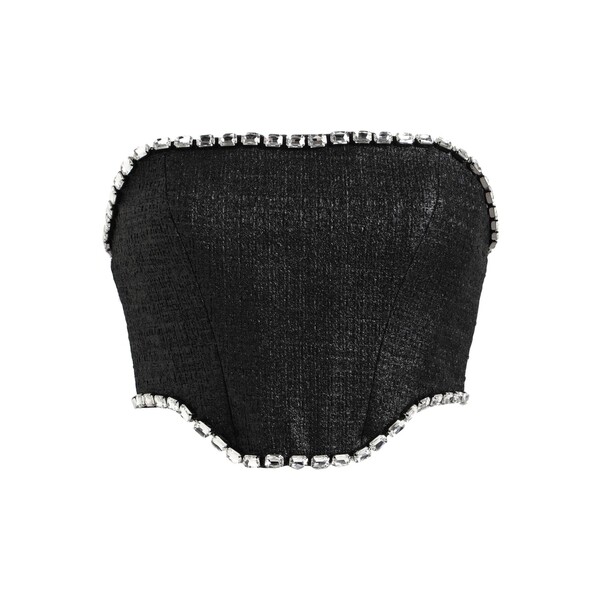【送料無料】 エリザベスフランキ レディース Tシャツ トップス Tops Black|asty
