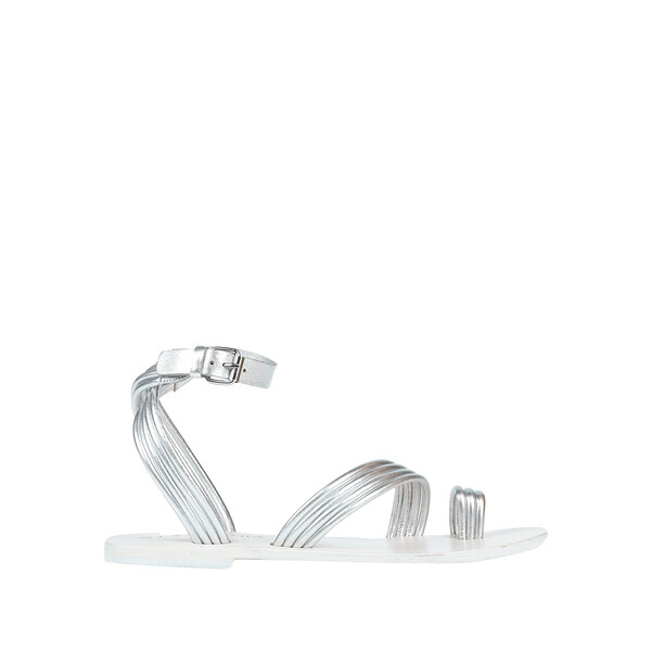 【送料無料】 ストラテジア レディース サンダル シューズ Thong sandals Silver