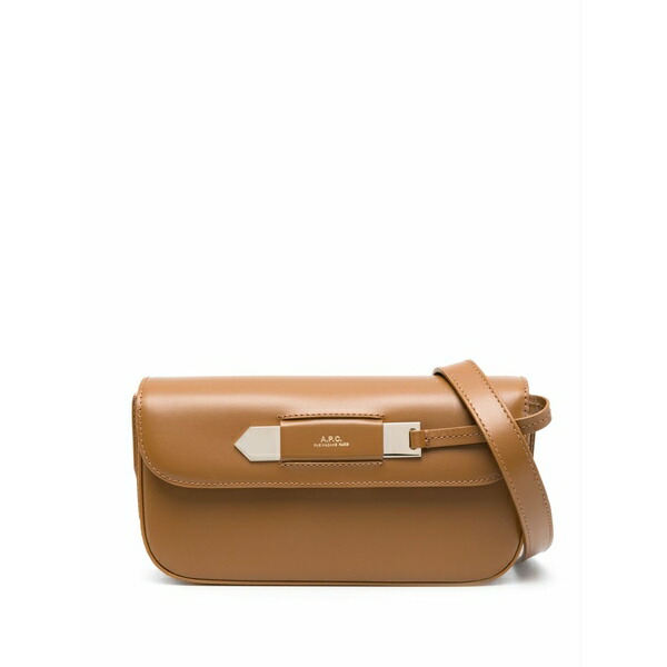 アーペーセー レディース ショルダーバッグ 御徒面子 Charlotte leather shoulder bag Brown