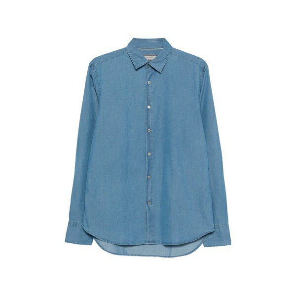 カナーリ メンズ シャツ トップス Button-up shirt Blue|asty