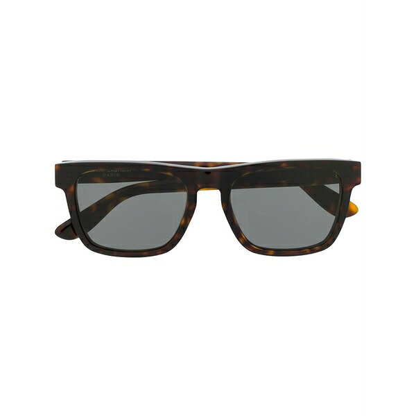 サンローラン アイウェア メンズ サングラス・アイウェア アクセサリー Rectangle frame sunglasses Brown|asty