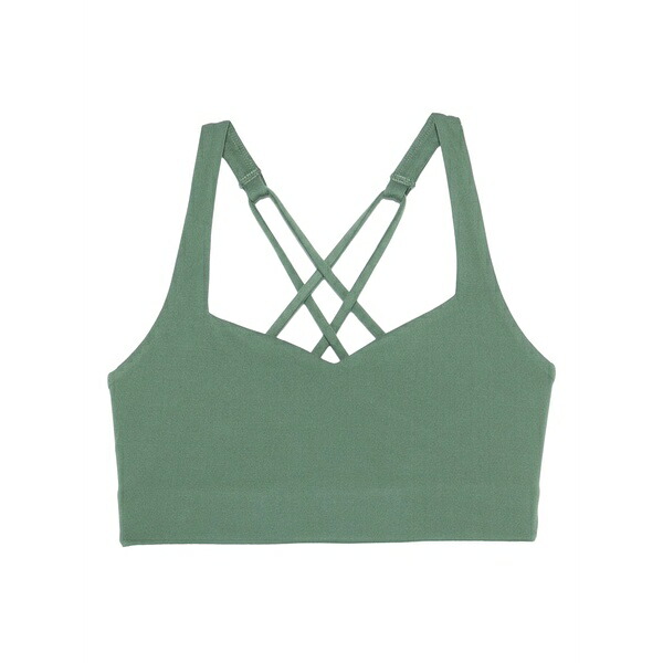 ガールフレンド コレクティブ レディース カットソー トップス Riley sweetheart sports bra Green|asty