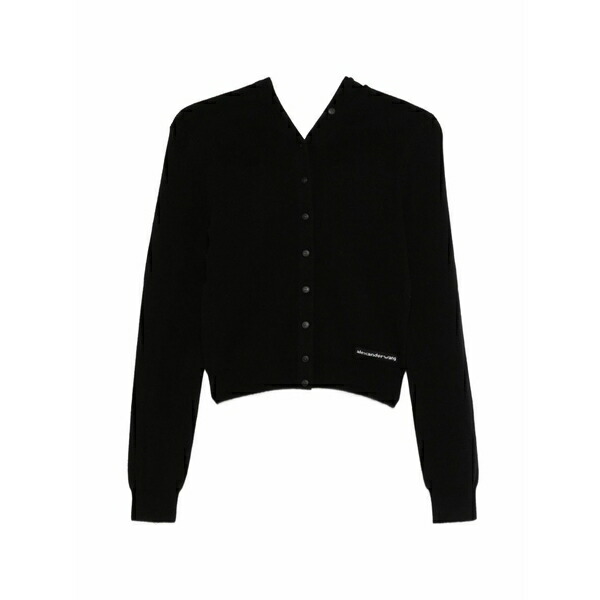 アレキサンダーワン レディース ジレー アウター Buttoned cardigan Black