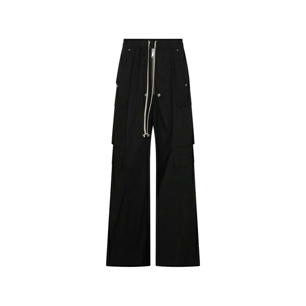 リックオウエンス メンズ カジュアルパンツ ボトムス Cargobelas drawstring-fastening cargo pants Black|asty