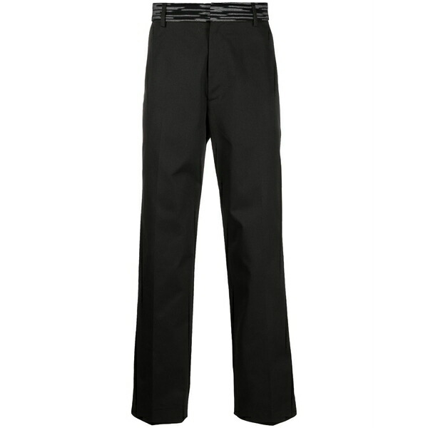 ミッソーニ メンズ カジュアルパンツ ボトムス Straight-leg chino trousers Black|asty