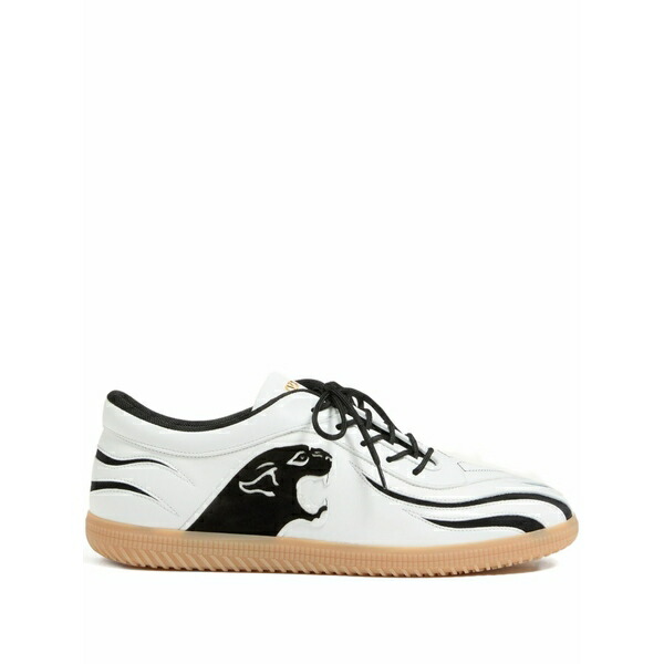 ヴァレンティノ ガラヴァーニ メンズ スニーカー シューズ Kicky panther-patch leather sneakers White