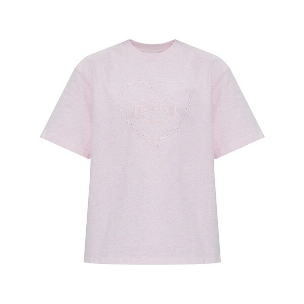 ガニー レディース プルオーバー トップス Embroidered t-shirt Pink