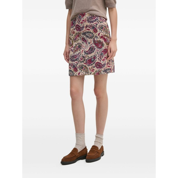 モス モッシュ レディース スカート ボトムス Paisley-print mini skirt Neutrals|asty