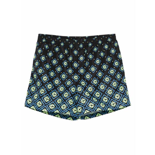 カサブランカ メンズ カジュアルパンツ ボトムス Degrade monogram-print swim shorts Black|asty
