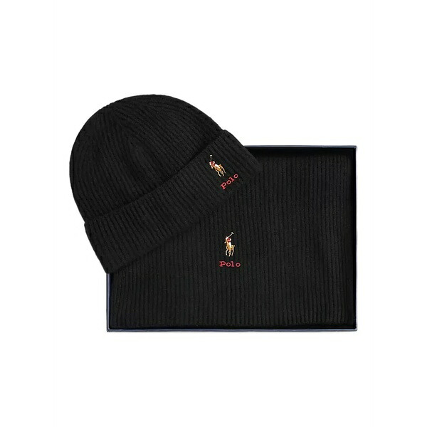 ラルフローレン レディース えり巻き・袈裟・えり巻き 付属品 Polo pony wool accessory set Black