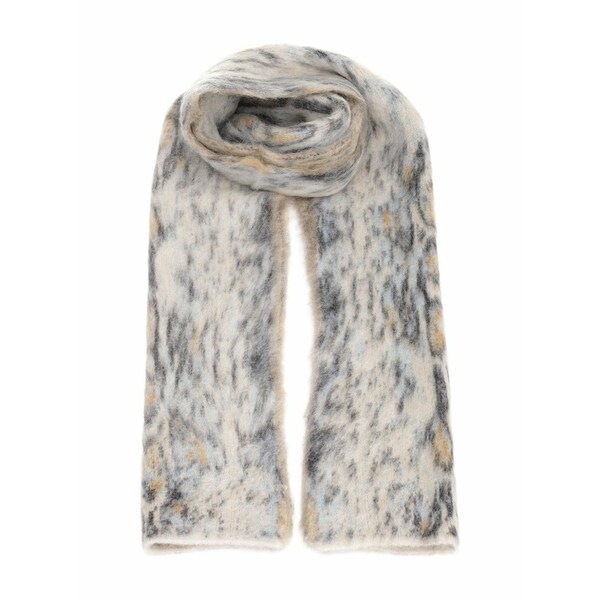 フォルテ フォルテ レディース マフラー・ストール・スカーフ アクセサリー Mottled-pattern scarf Neutrals｜asty