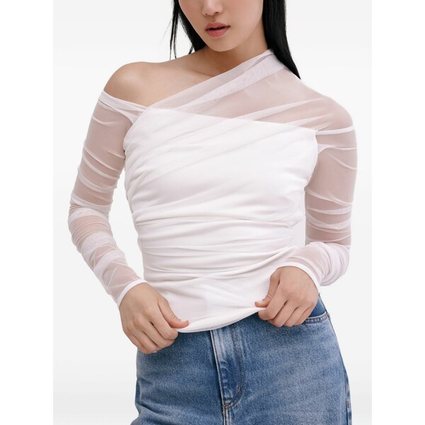 マルセラ レディース Tシャツ トップス Monroe long-sleeve top White｜asty
