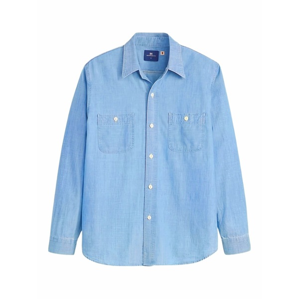 リーバイス メンズ シャツ トップス Double-pocket denim shirt Blue｜asty