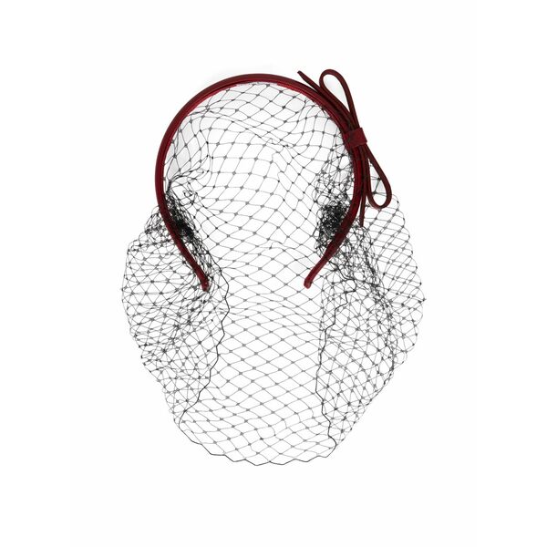 レッドヴァレンティノ レディース ヘアアクセサリー アクセサリー Bow net hairband Red｜asty