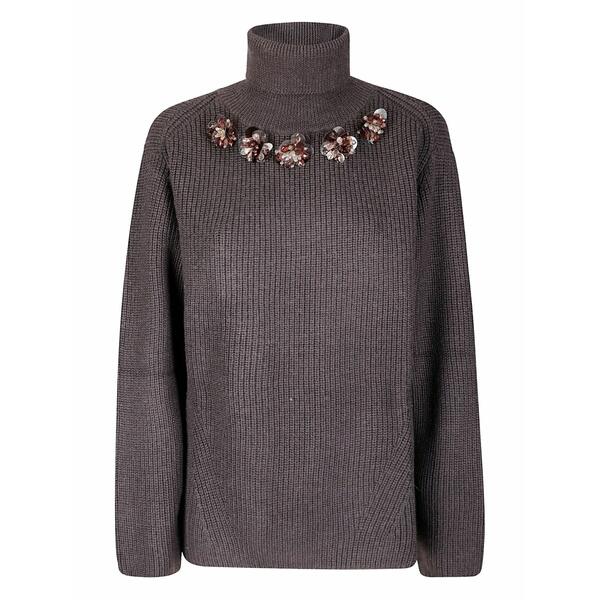 パロッシュ レディース ニット&セーター アウター Wool sweater Brown|asty