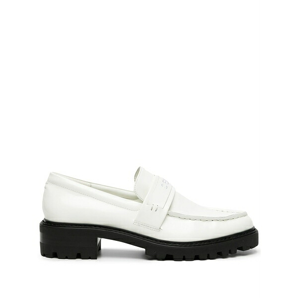 センソー レディース スリッポン・ローファー シューズ Met i leather loafers  White
