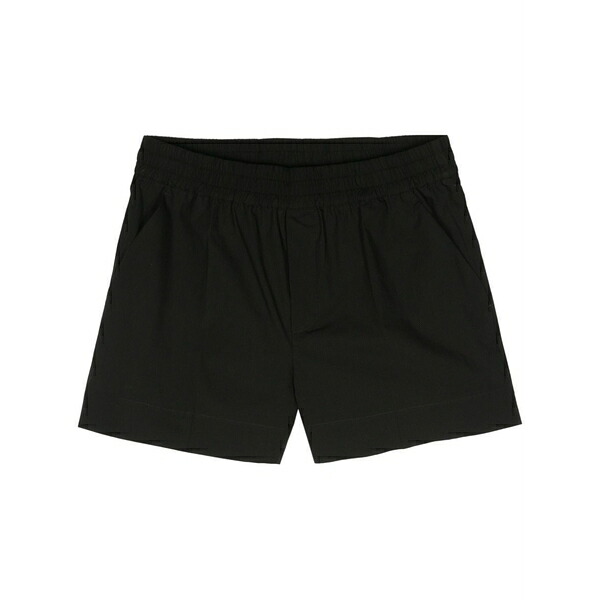 パロッシュ レディース カジュアルパンツ ボトムス Pressed-crease poplin shorts Black|asty