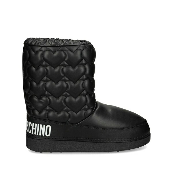 ラブ モスキーノ レディース ブーツ シューズ Chunky quilted boots Black|asty