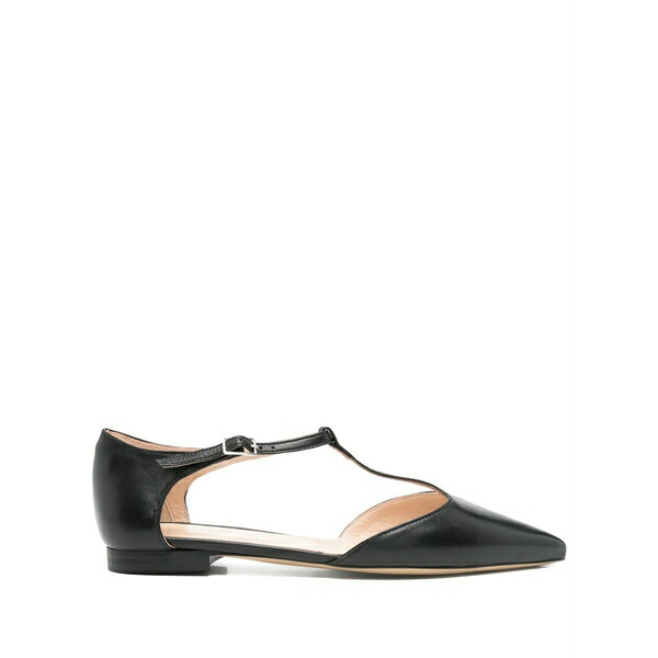 パロッシュ レディース パンプス シューズ Leather ballet flats Black