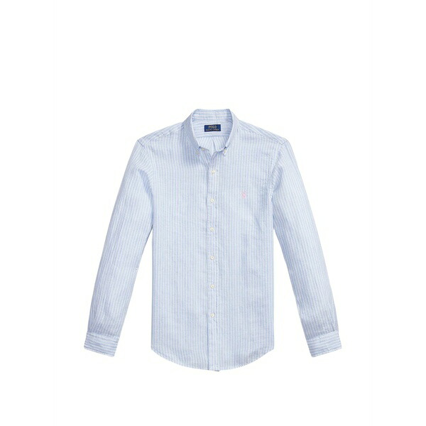ラルフローレン メンズ プルオーバー トップス Striped buttoned shirt Blue