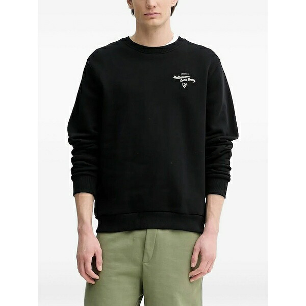 レ ドゥ メンズ パーカー・スウェットシャツ アウター Graphic-print crew-neck sweatshirt Black