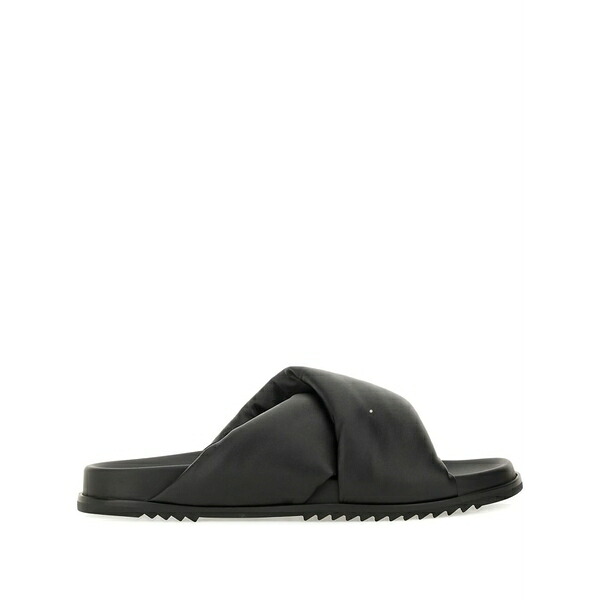 リックオウエンス メンズ サンダル シューズ Padded sandals Black