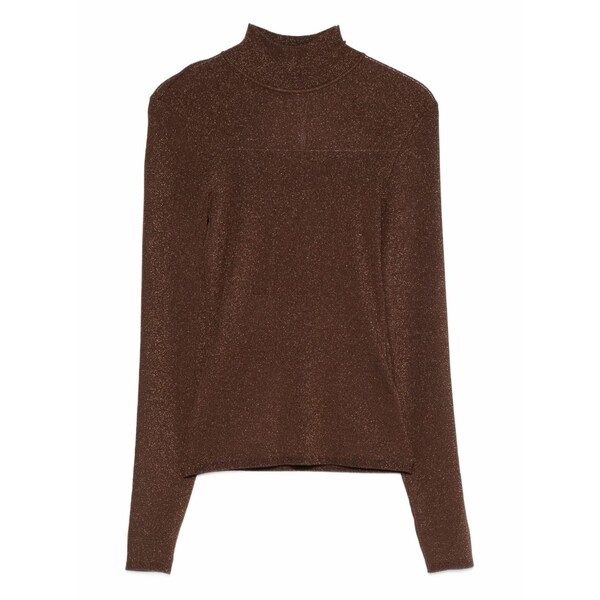 セルフ・ポートレイト レディース プルオーバー トップス High-neck top Brown