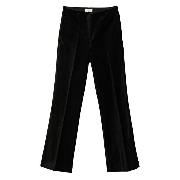 フォルテ フォルテ レディース カジュアルパンツ ボトムス Velvet-finish trousers Black|asty
