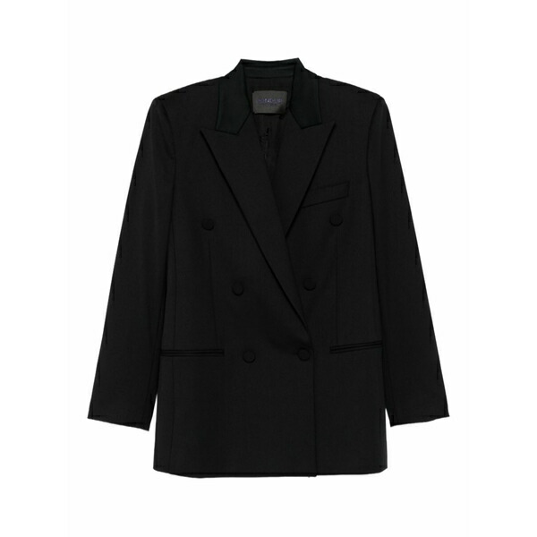 ドンダップ レディース 上衣＆上衣 アウター Double-breasted blazer Black